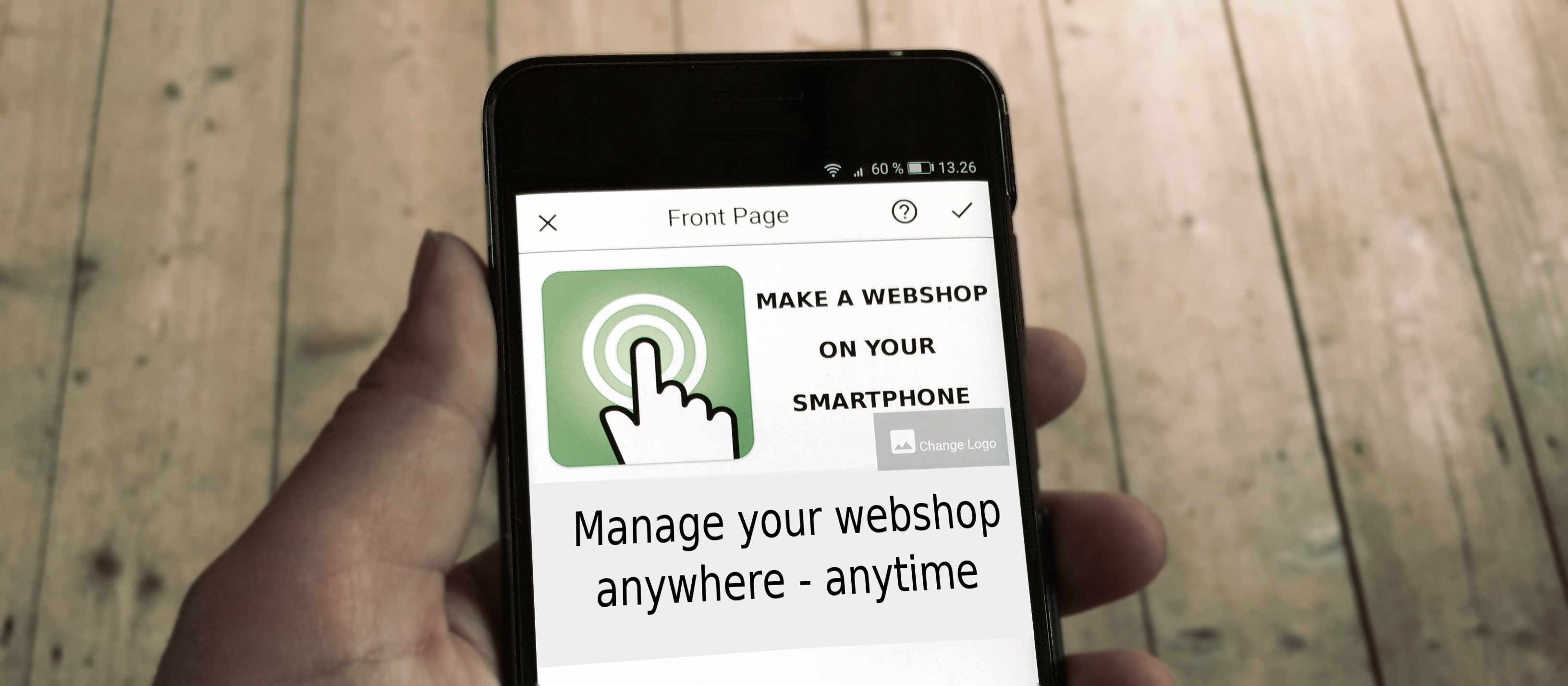 webshop in smartphone